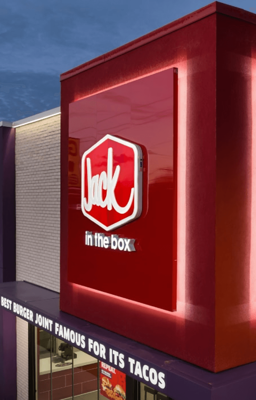 Jack in the Box restaurant signage